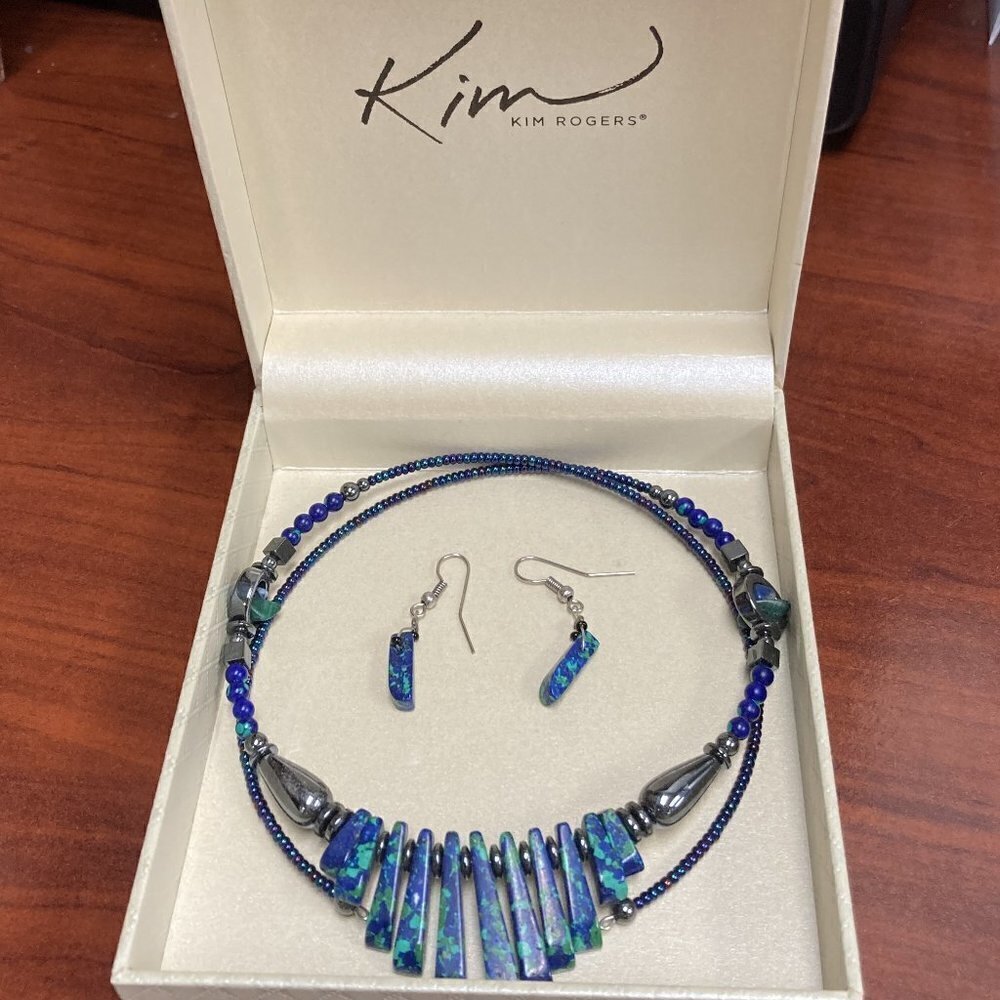 Kim Rogers necklace earring set
